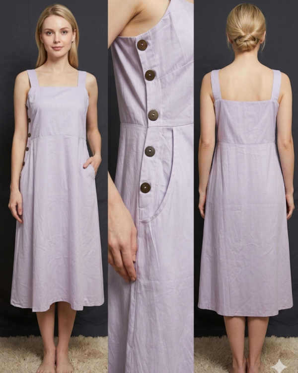 Clara Side-Button Dress