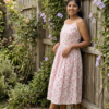 Peony Button-Back Dress