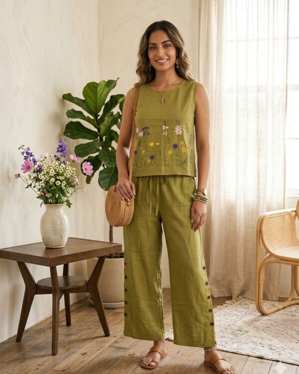 The Botanica Embroidered Co-Ord Set